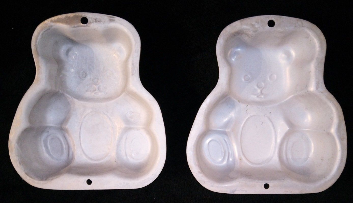 Teglie da forno: 2 x Teddybär Kuchenform, Backform, Vintage – Usato da Werdenberg venduto da EXA-Secondhand 1