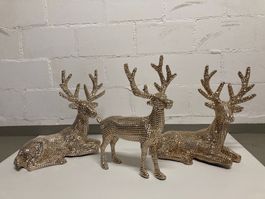 Hirsch, liegend, stehend, Dekoration