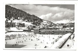 Davos (GR) Natur-Eisbahn - Restaurant Tribüne - Rätikon 1963