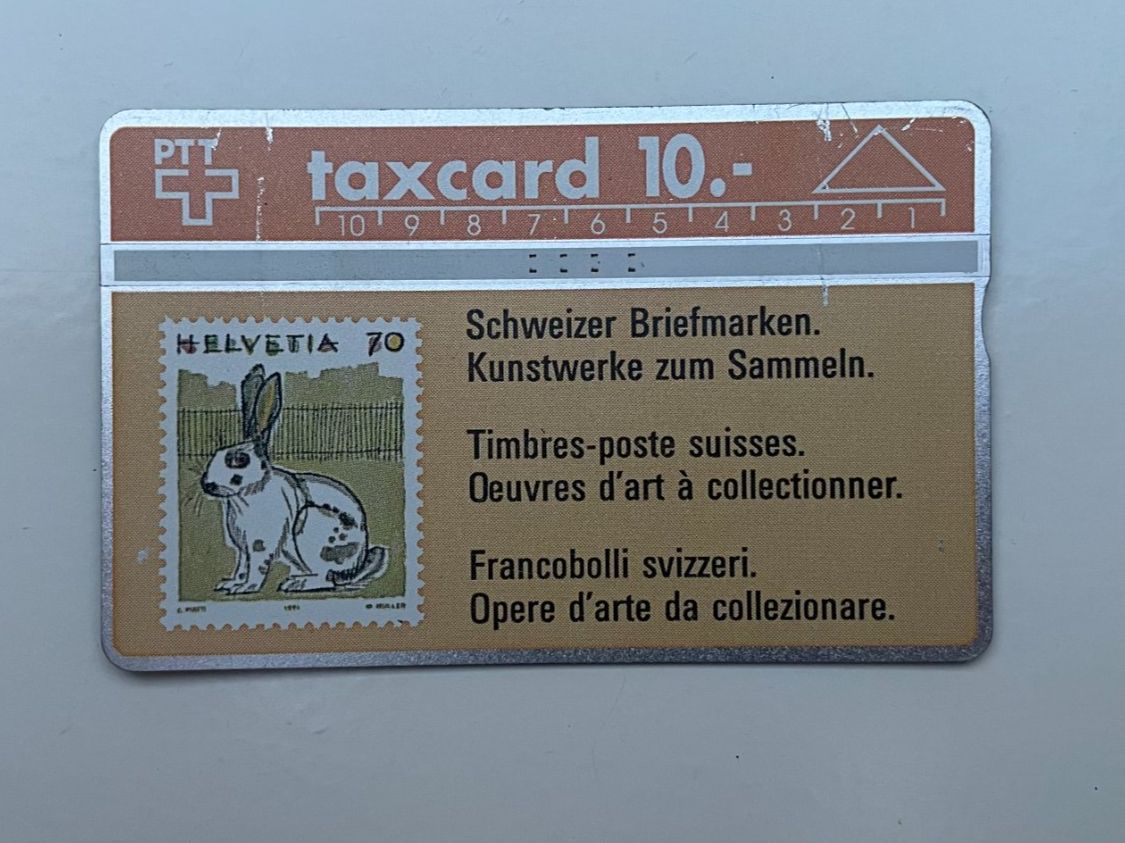 Telefon- & Taxkarten: Taxcard PTT Timbres-poste suisses – Gebraucht aus Fribourg von tinavon