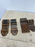 Versch. Antike Holz-Beschläge mit Verzierungen
