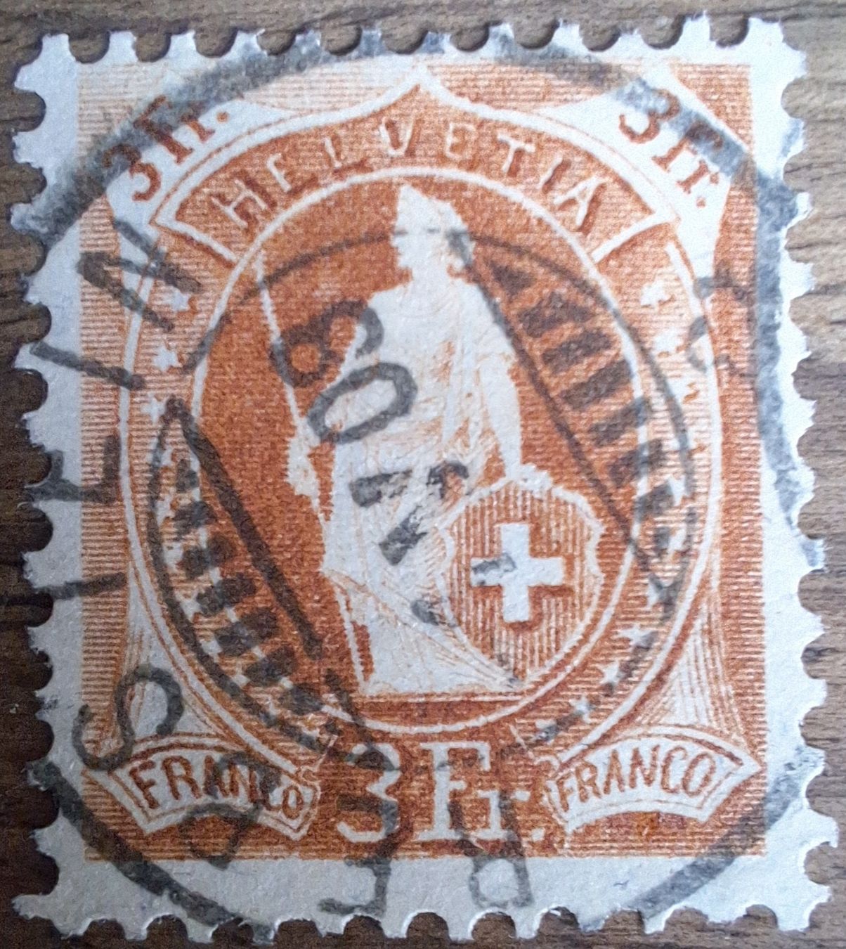 Tutti i francobolli: Stehende Helvetia 100B Kat. 140.- Rebstein – Usato da Balgach venduto da SIMEON27