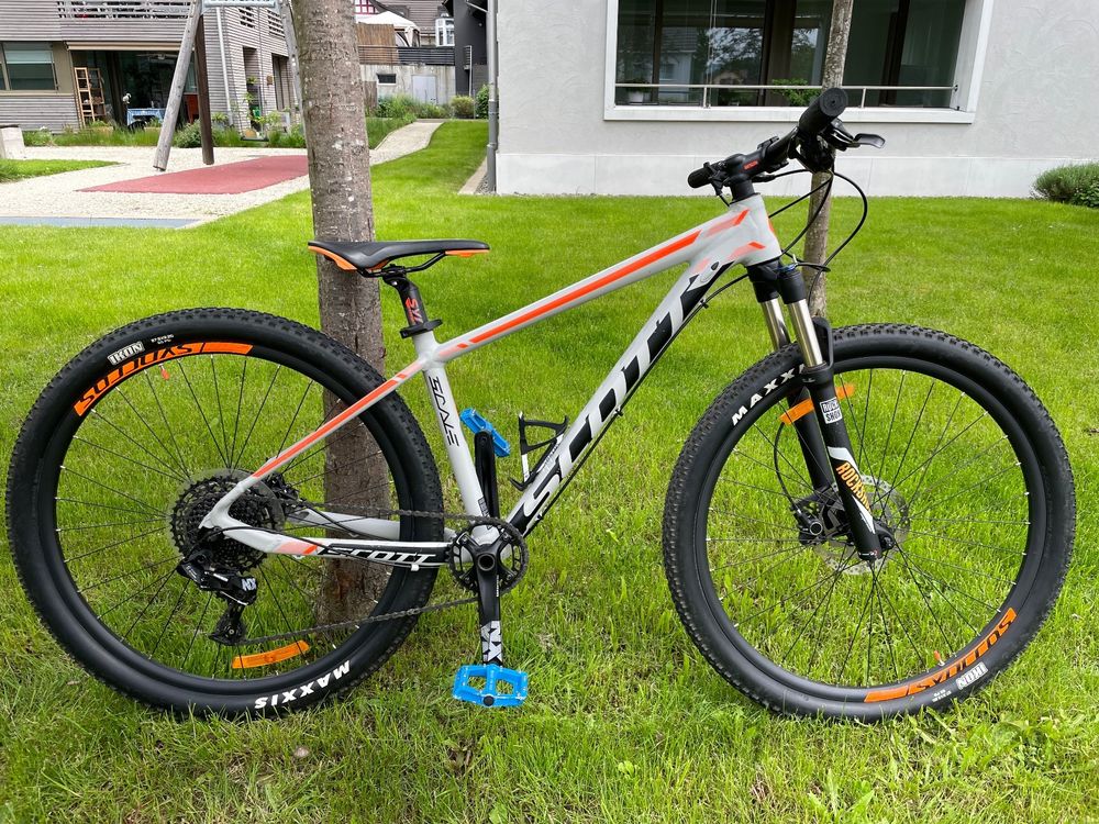 Scott mountain bike grey and orange hot sale