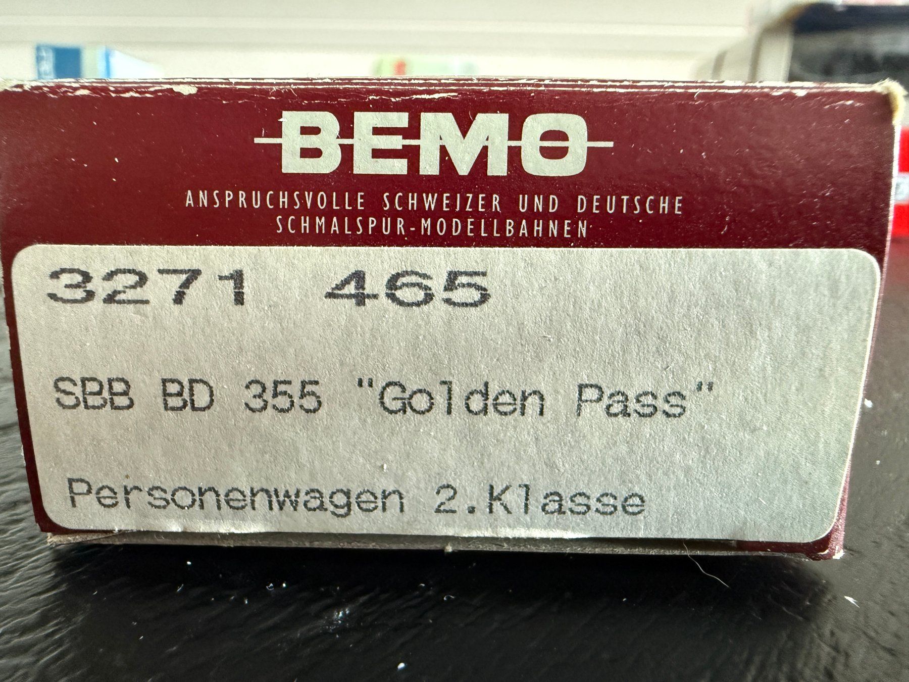 Bemo Modellini di ferrovie: Bemo Brünig Golden Pass BD 355 – Usato da Nänikon venduto da jeanyus 3
