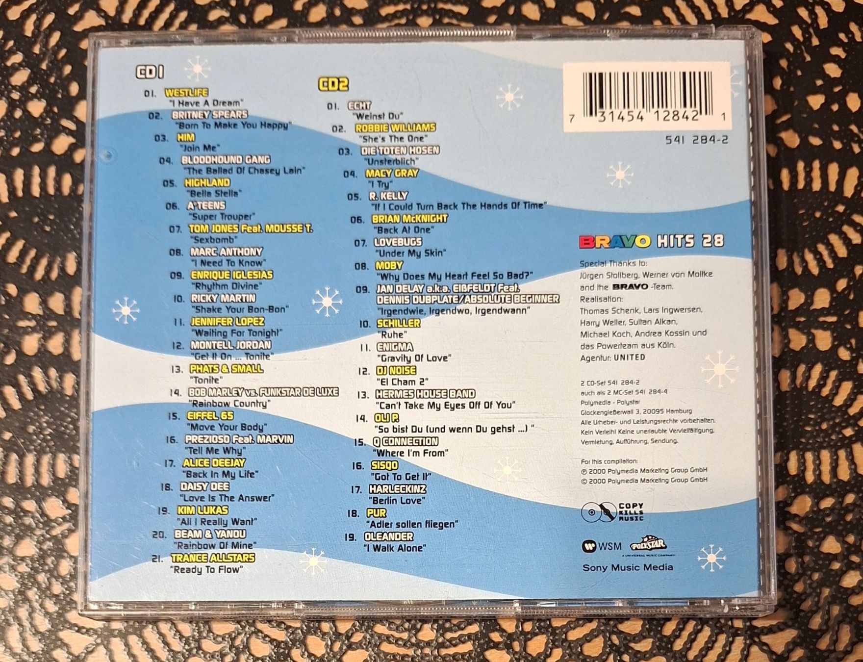 CDs: Bravo Hits 28, Doppel CD, 2000, 2CD Hit Compilation, Sampler – Gebraucht aus Amriswil von Celini3 1