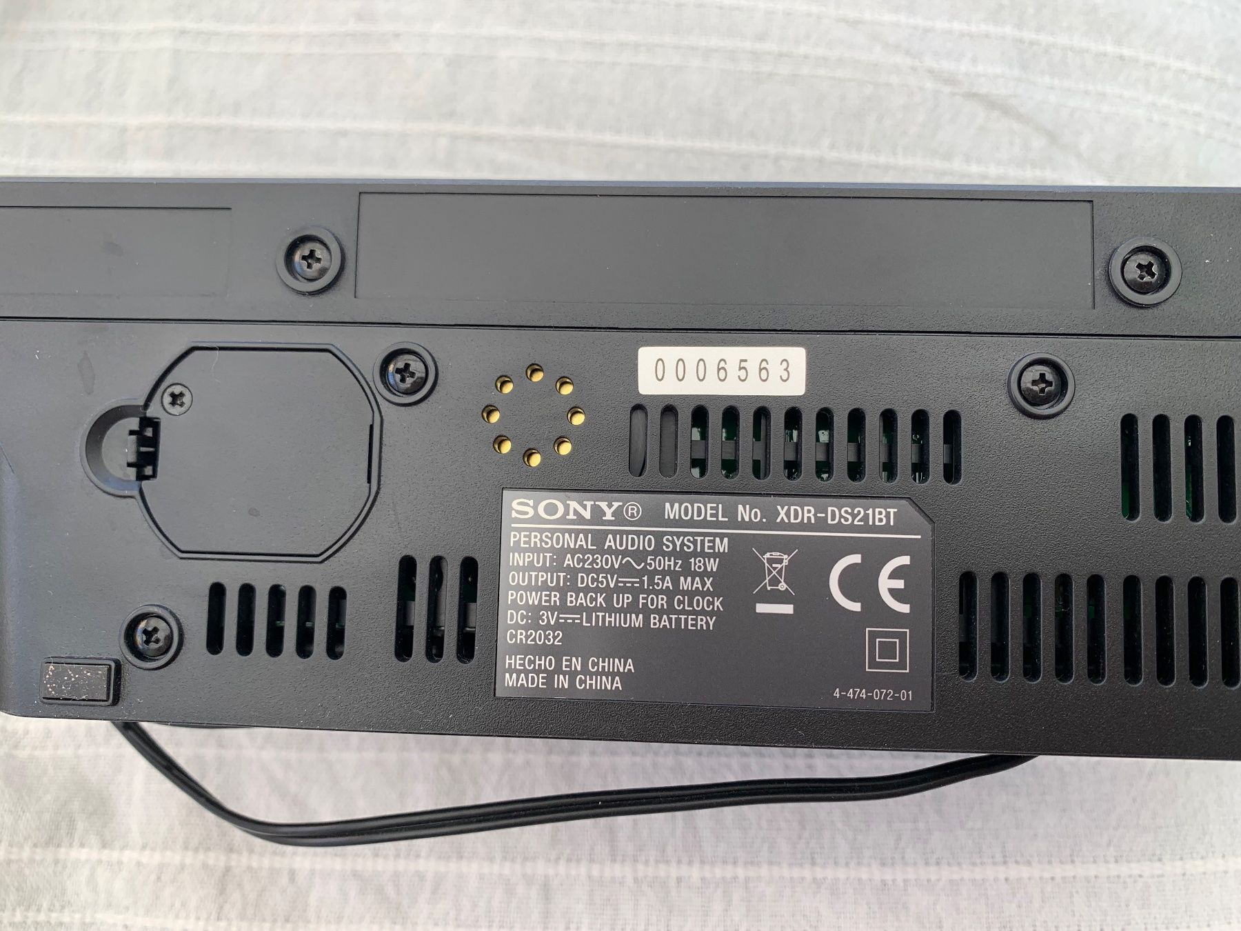 Sony Radios: Sony DAB/FM Bluetooth Clock Radio XDR-DS21BT – Gebraucht aus Hettlingen von  5