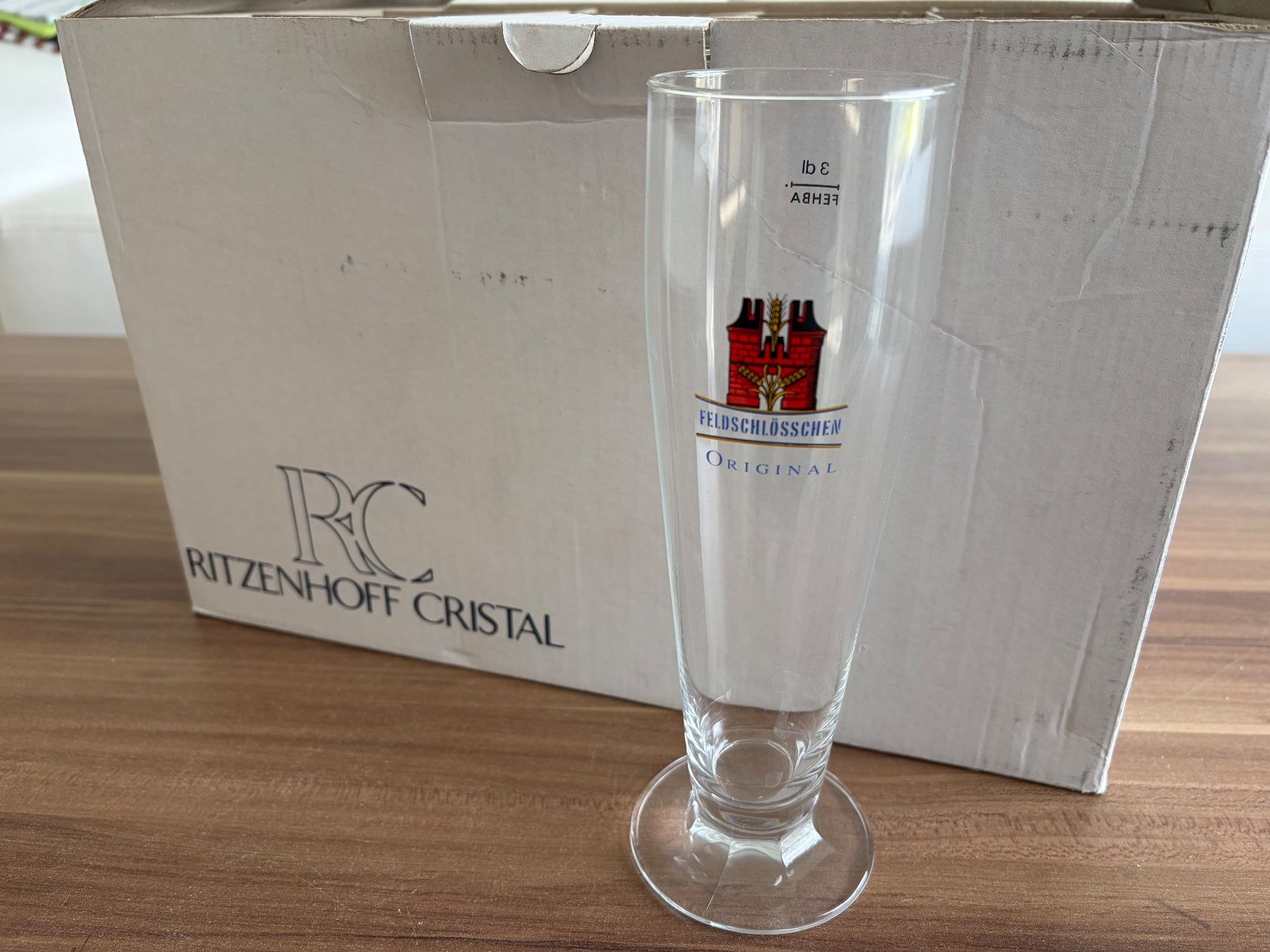 Feldschlösschen Bicchieri: 12 Biergläser Stangen – Usato da Ballwil venduto da Polini885 1