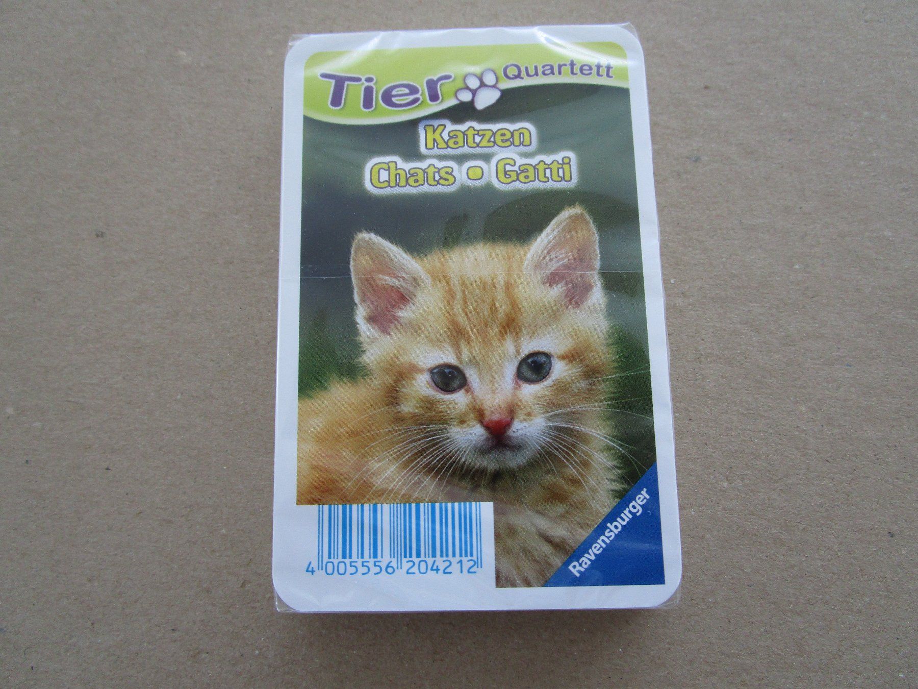 Ravensburger Giochi: Katzen Quartett – Nuovo e nell'imballaggio originale da Grenchen venduto da Uhus15