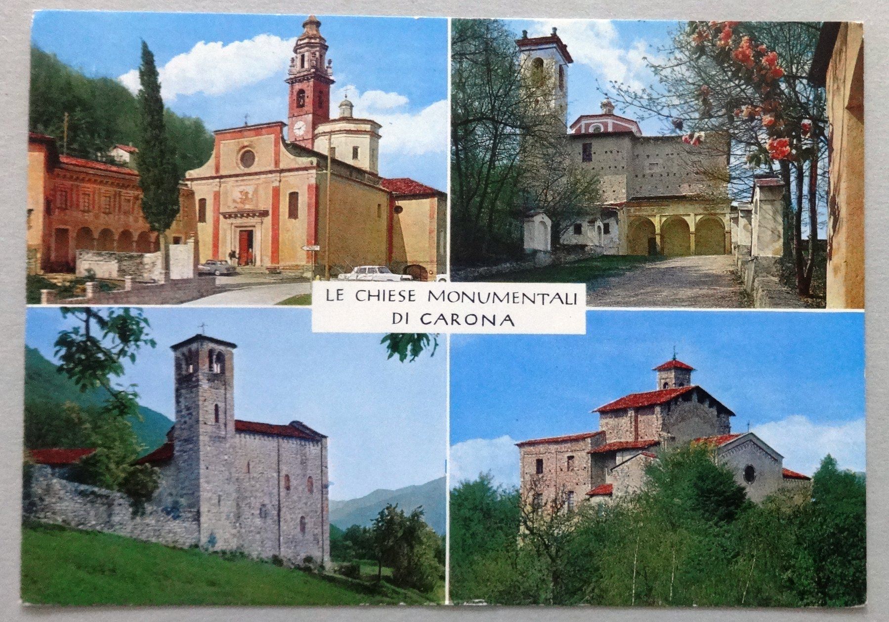 Cartoline postali: Le Chiese Monumentali di Carona – Usato da Fétigny venduto da Billy2miny