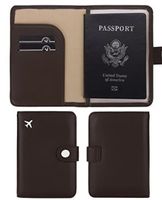 Reisepasshülle Etui für Reisepass Schutzhülle Passport Braun