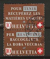 CHZ34e - Se tenant  Tenir-Resistere obl.