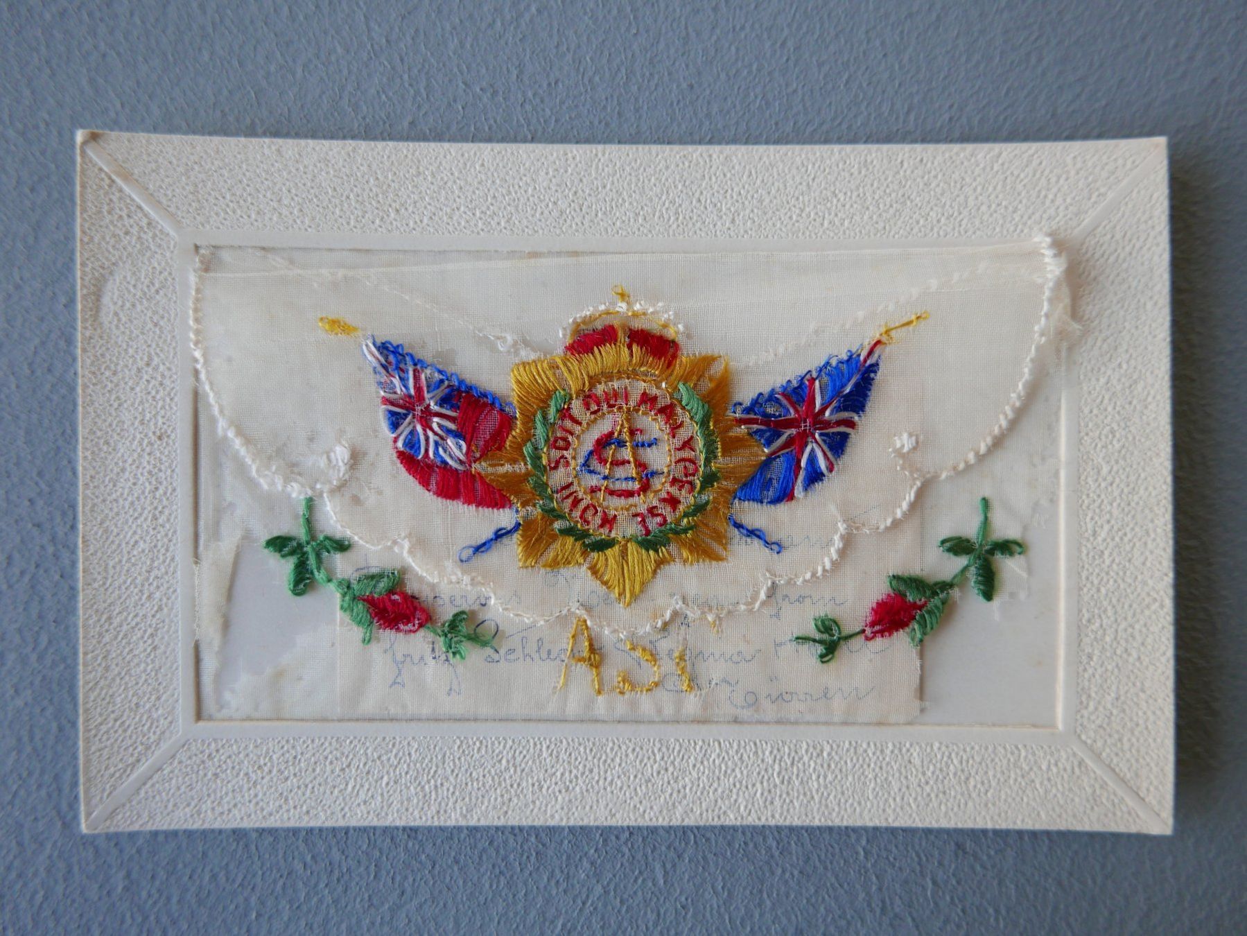 Cartoline postali: ALTE STICKEREI ANSICHTSKARTEN 1. WELTKRIEG GRUSSKARTEN – Usato da Balgach venduto da Zwischenraum 5