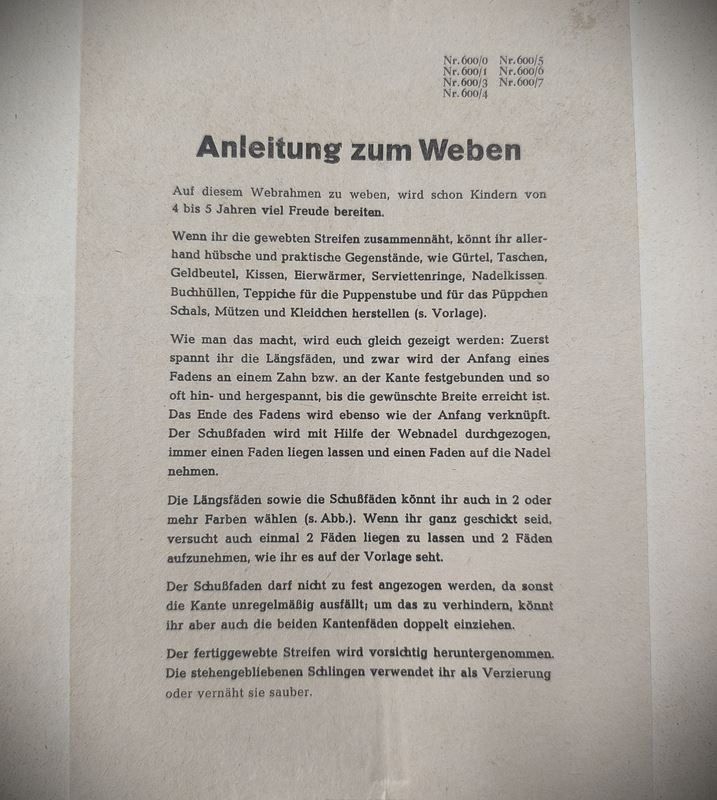 Webrahmen: Wichtelmännchen - Webstuhl – Gebraucht aus Rüti ZH von Restwert_Rueti_ZH 8