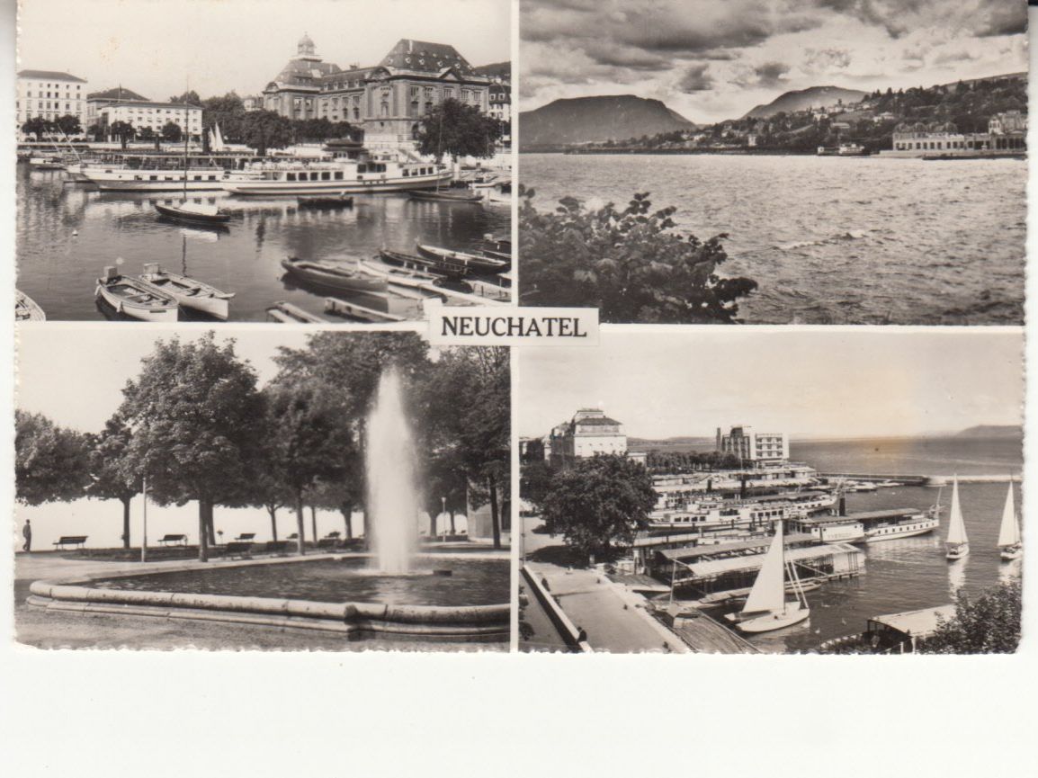 Ansichtskarten: Neuchâtel 1958 – Gebraucht aus Bürglen TG von StampGraf