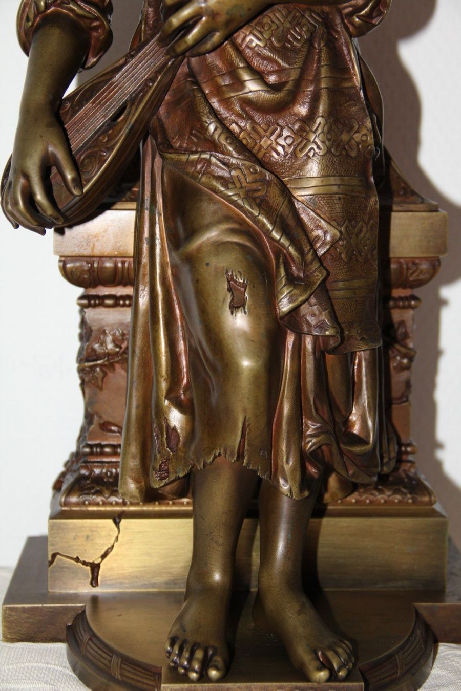 Skulpturen & Statuen: Antique sculpture en bronze Debut . – Gebraucht aus Praz (Vully) von pikuluka1 8