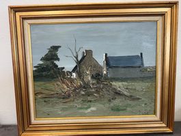 Georges LAPORTE (1926-2000) Tableau peinture sur toile signé