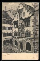 Zug, Gasthaus Rathauskeller mit Strasse