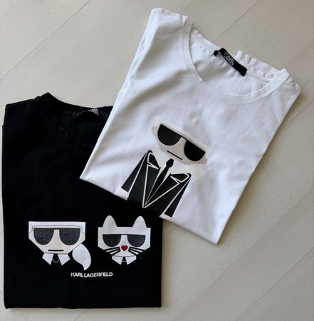 Lot de 2 magnifiques T-Shirts Karl Lagerfeld Taille L