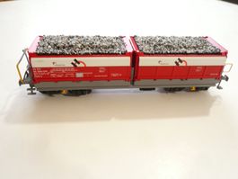 H0 LADEGUT ZU LILIPUT KIESWAGEN " 2 X KIES " (DC)