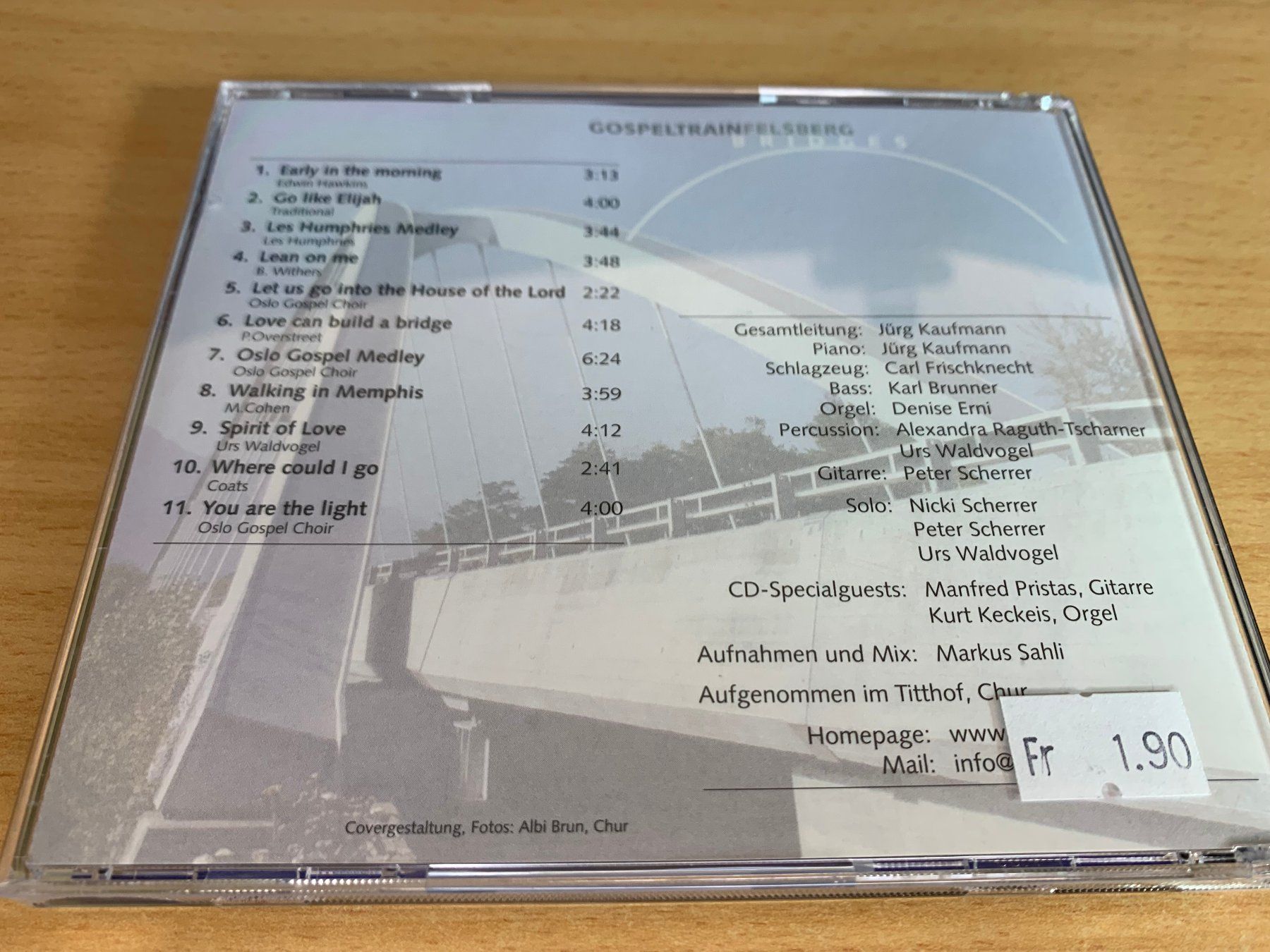 CD: Gospeltrain Felsberg - Bridges – Usato da Rikon im Tösstal venduto da Alpenmutz 1