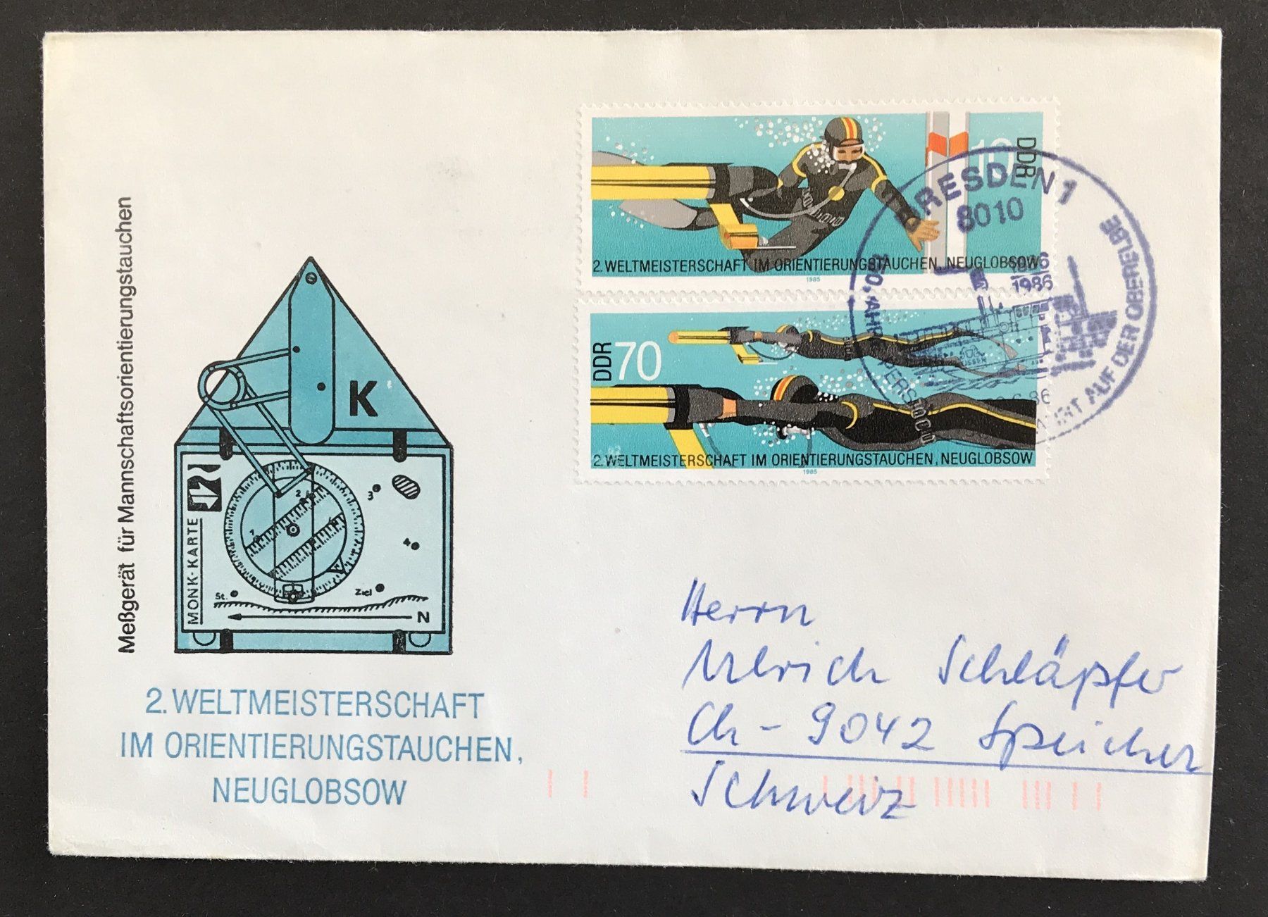 Alle Briefmarken: DDR 2. WELTMEISTERSCHAFT – Gebraucht aus Ostermundigen von Kari1937
