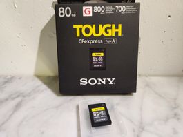 Sony CF Express Tough Typ A 80 GB, gek. März 2024, Garantie