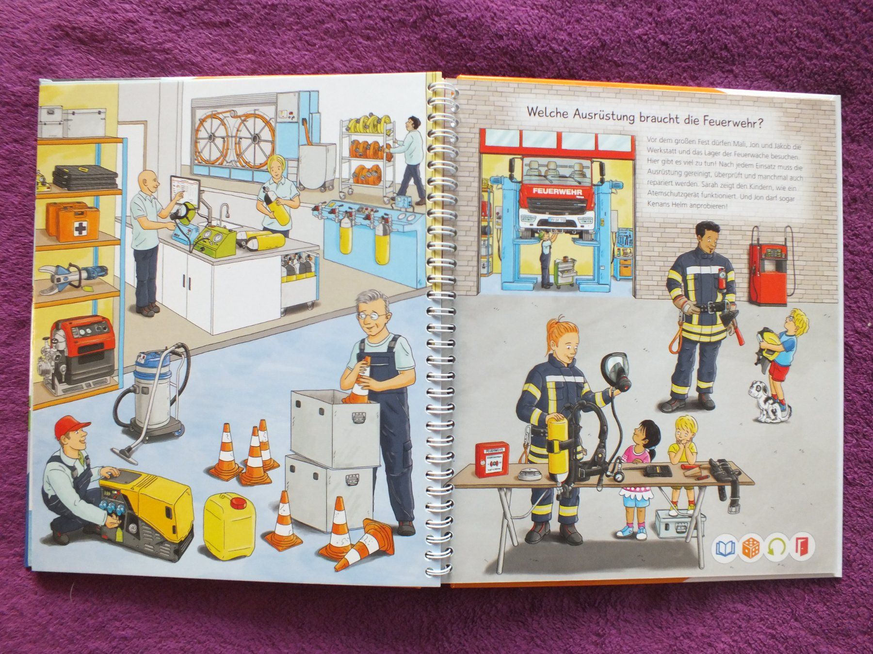 Bücher: Tiptoi Buch - bei der Feuerwehr – Gebraucht aus Müllheim Dorf von Seeeule01 8