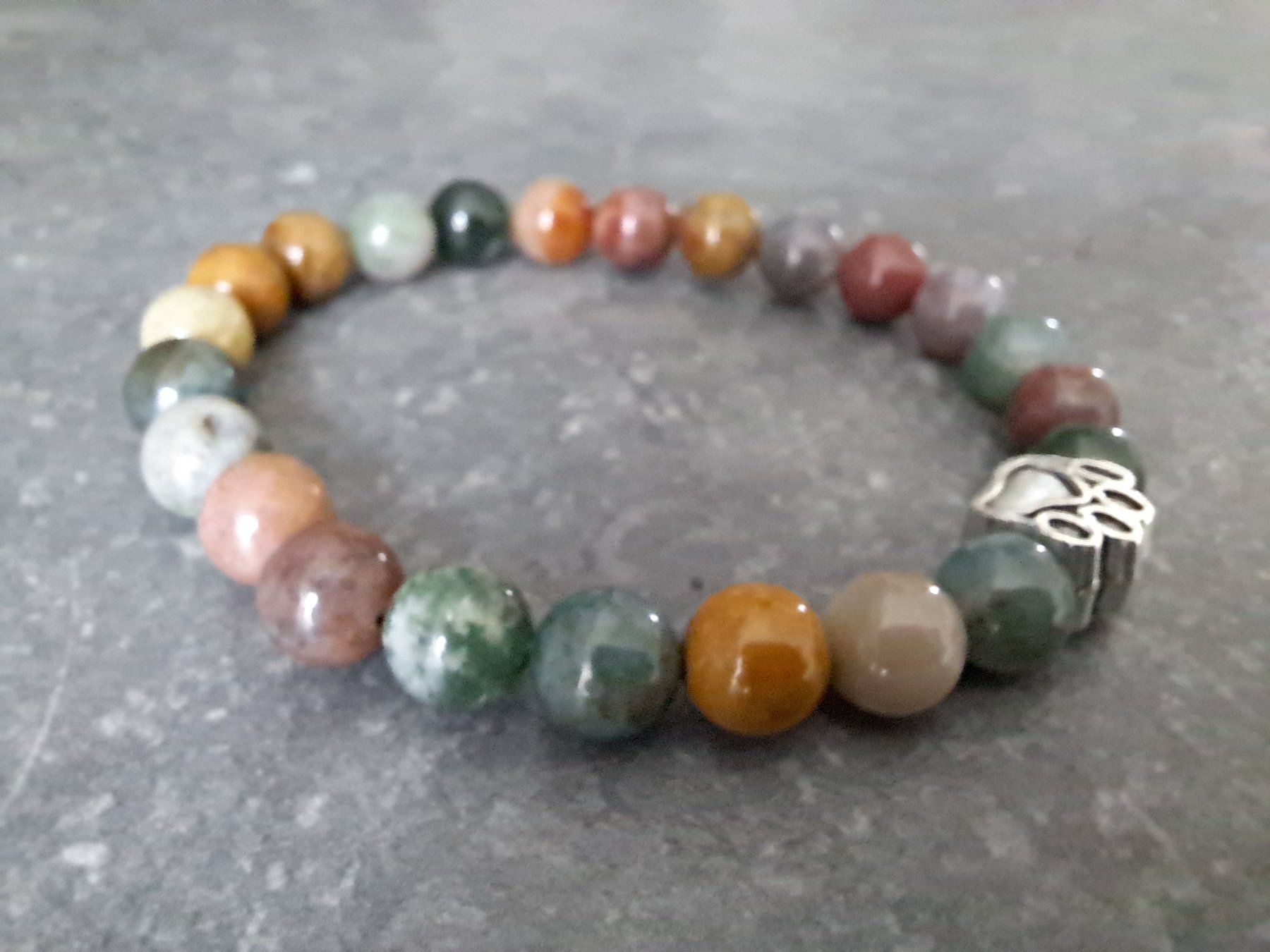 Bracciali & Braccialetti: Bracelet en perles d'agathe indienne – Nuovo e nell'imballaggio originale da St-Imier venduto da supernova21 3