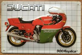 Blechschild 3D-DUCATI 900 REPLICA