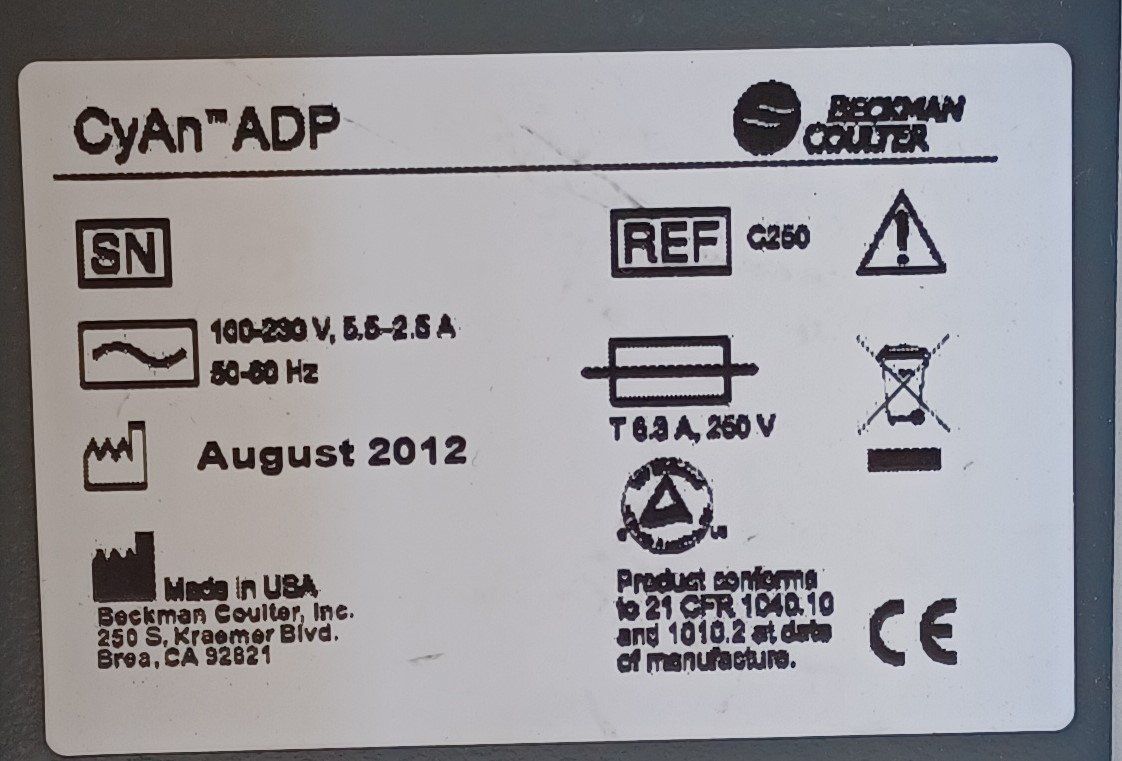 Laborzubehör: Beckman Coulter Cyan ADP Flow Cytometer – Defekt aus Niederdorf von LeptonAG_Labor 9