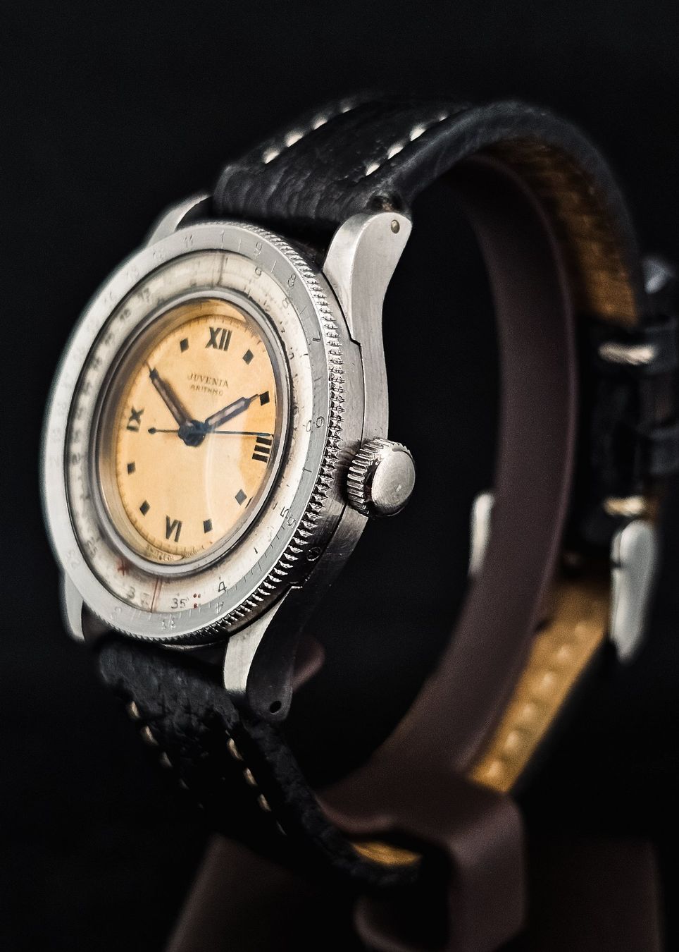 Juvenia Orologi: Seltene JUVENIA ARITHMO Vintage-Herrenuhr – Usato da Lugano venduto da R.Riccardo 2