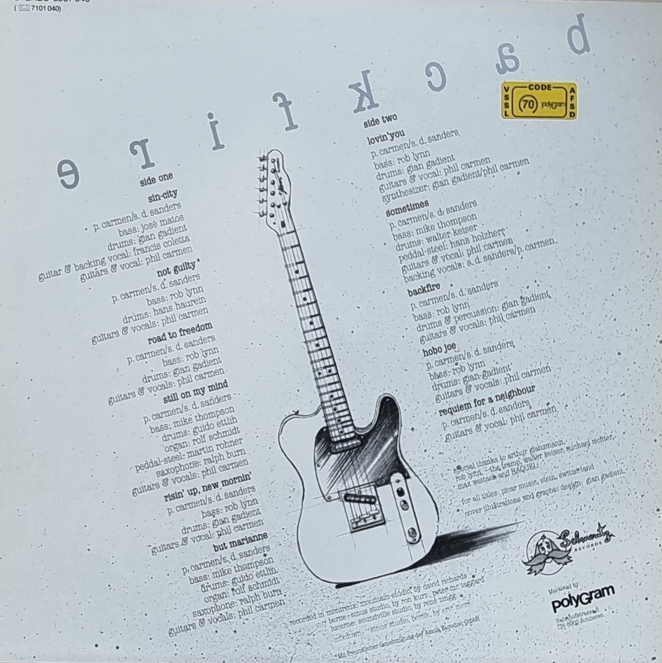 Dischi in vinile: LP Phil Carmen / Backfire  / SIGNIERT – Usato da Oetwil am See venduto da fineli2 2