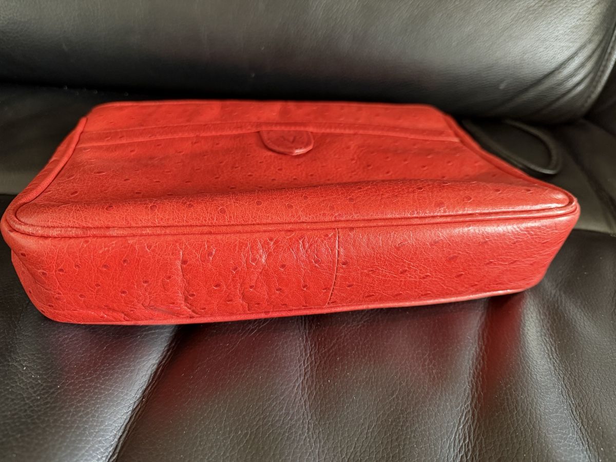 Borse da donna: Pochette vintage en cuir rouge – Usato da Lausanne venduto da Pascal9999 3