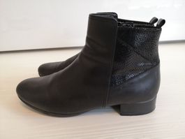 🤩GABOR LEDER-STIEFEL MIT SCHLANGENOPTIK SCHWARZ