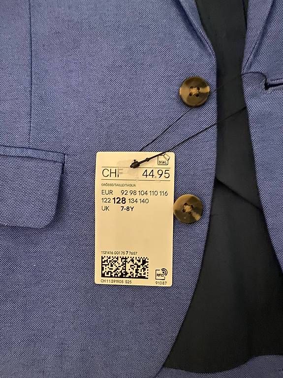Giacche & Cappotti: Blazer garçon taille 128  – Usato da Lausanne venduto da nat_h2gw 1