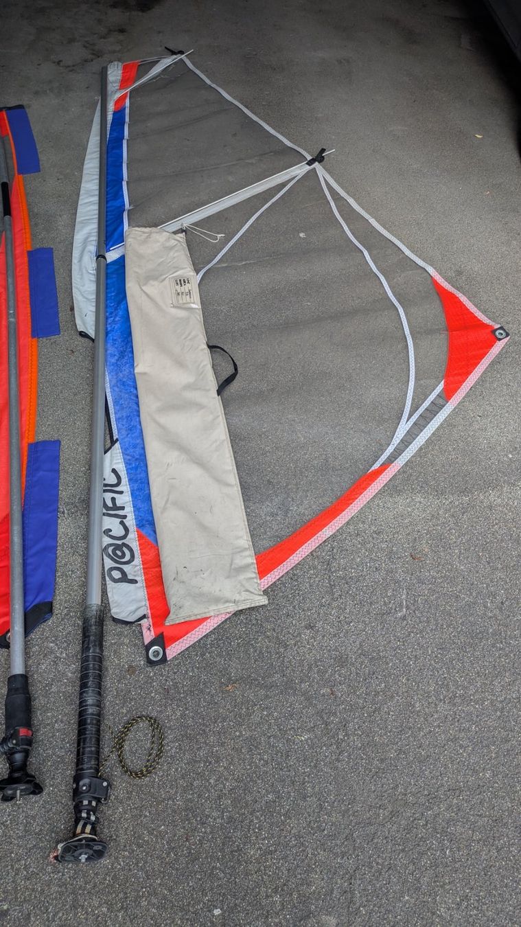 Tavole da surf e di nuoto: Beginner Windsurfset Fanatic Viper 75 und 2 Segel – Usato da Birmensdorf ZH venduto da extrachrome 6