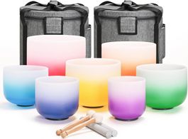 432HZ 6-12 7 PCS Aria Gradient Design Frosted Quartz Singen