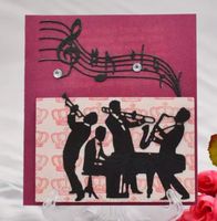 Neue  Stanzschablone  Jazz-Band NEU