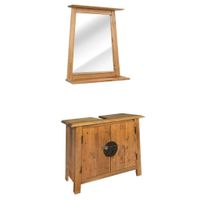 Badmöbel-Set Massivholz Kiefer - Gratisversand