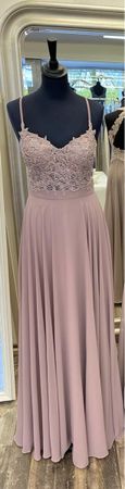 Festliches Abendkleid altrosa, Gr. 36, NEU