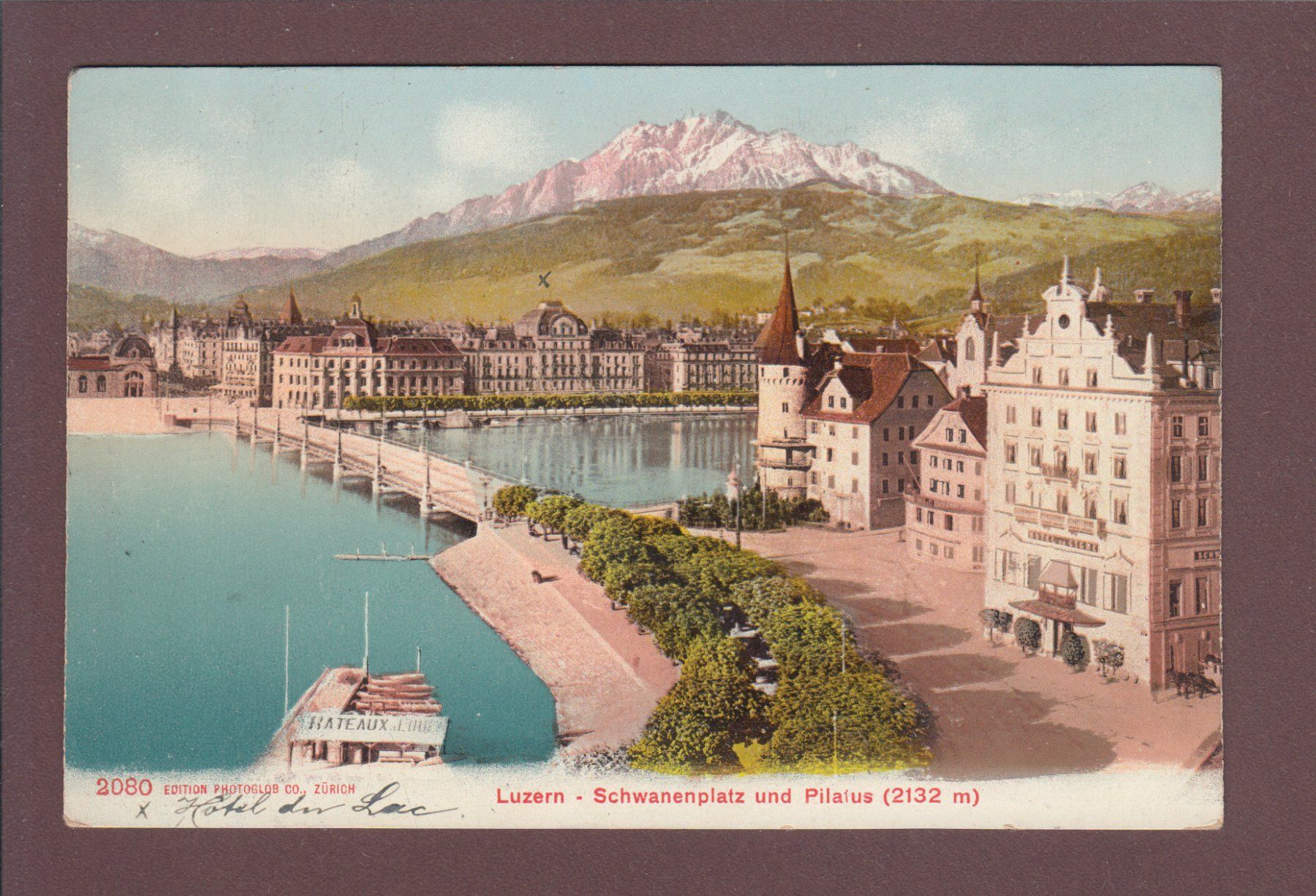 Cartoline postali: LUZERN - Schwanenplatz – Usato da Pully venduto da nicecards