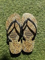 Havaianas Flip Flops Leopard Print Size 29