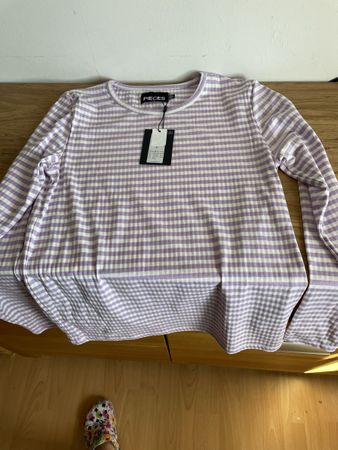 Pieces chemisier à carreaux lilas neuf taille XL printemps