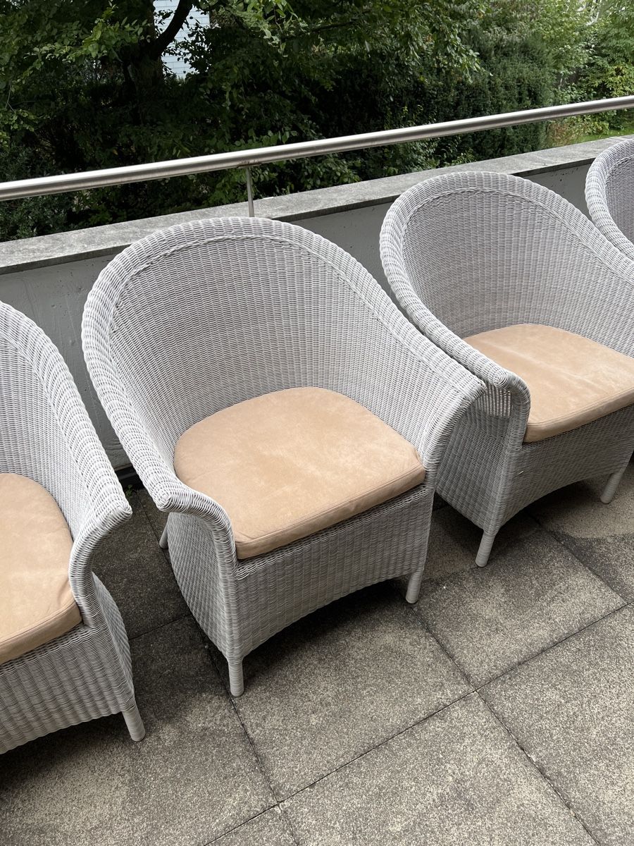 Pfister Sessel: 6 Gartensessel mit Alcantara Sitzpolster – Gebraucht aus Bern von autobox77 5