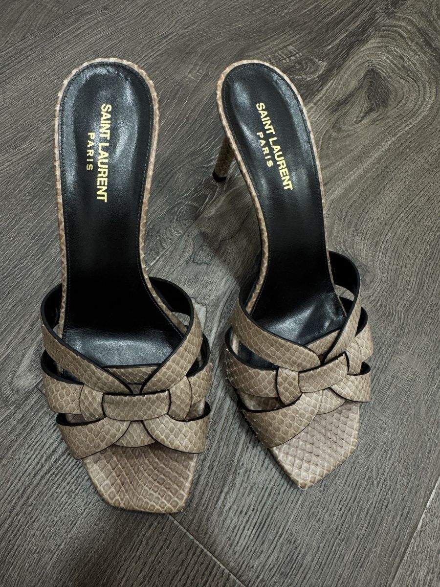Saint Laurent Scarpe da donna: Saint Laurent Tribute Mules, size 41, Python leather – Usato da Thonex venduto da Lux_brands01 8