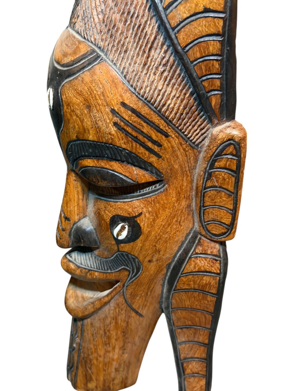 Internationale Kunst: Masque africain traditionnel en bois, parfait état! – Gebraucht aus Morges von vintix 5