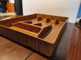 Vintage Besteck Sortimo Faux Bois Holzimitat Retro Kunststof