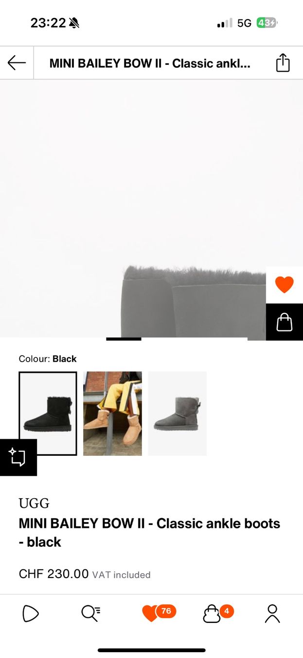 Ugg Damenschuhe: UGG Bailey Bow II Black Winter Boots, Gr. 37 – Neu (gemäss Beschreibung) aus Sattel von Zlata1 3