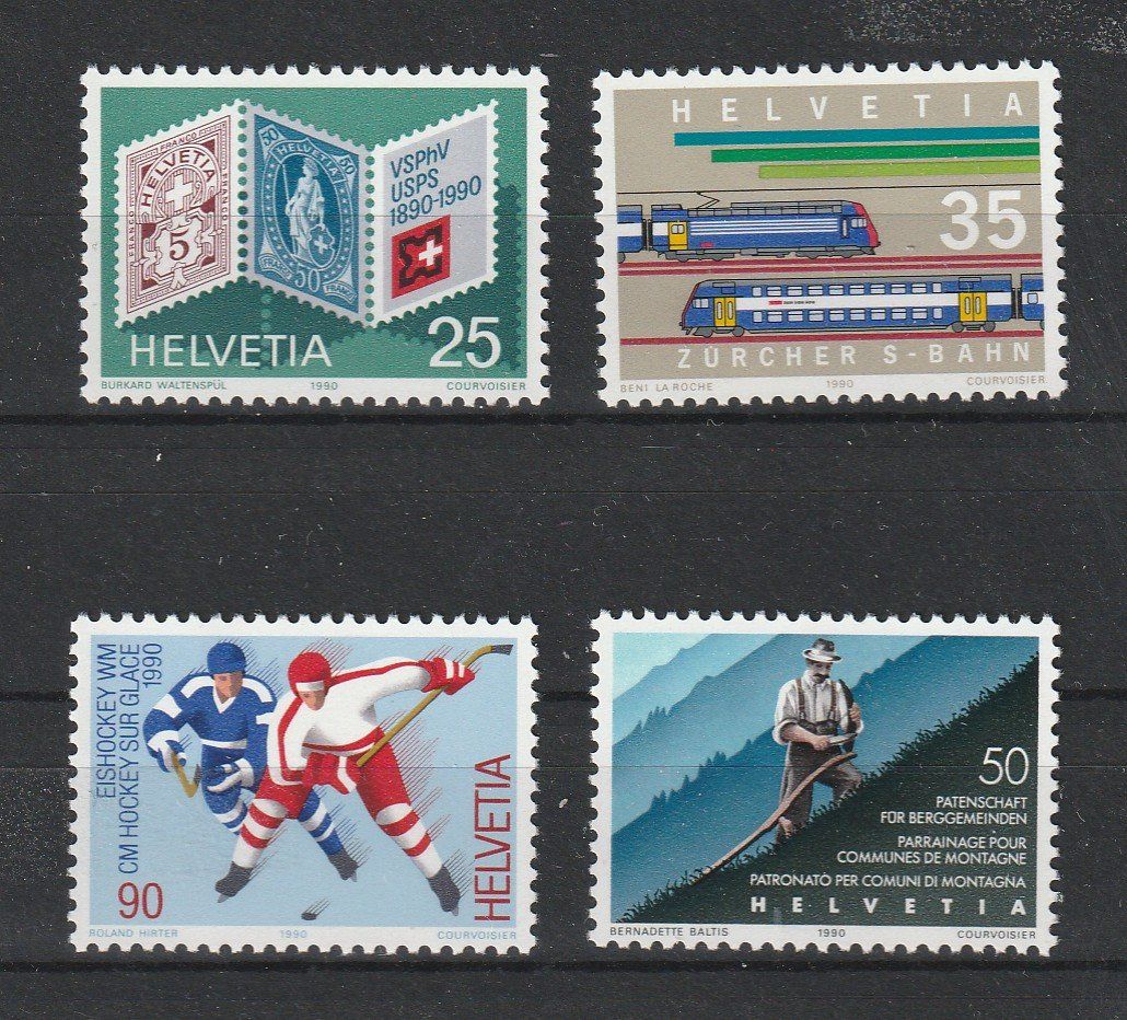 Tutti i francobolli: SUISSE 1990 Timbres de propagande I ** – Nuovo (secondo la descrizione) da Bussigny venduto da jacky1953