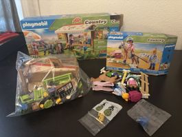 Playmobil Country Sets 71242 und 77PC guter Zustand